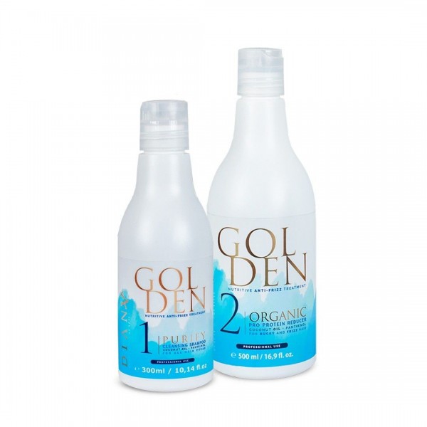 GOLDEN PROFESSIONAL BLUE PROTEIN
 Product size-500ml Proteins + 300ml Clarifying Shampoo