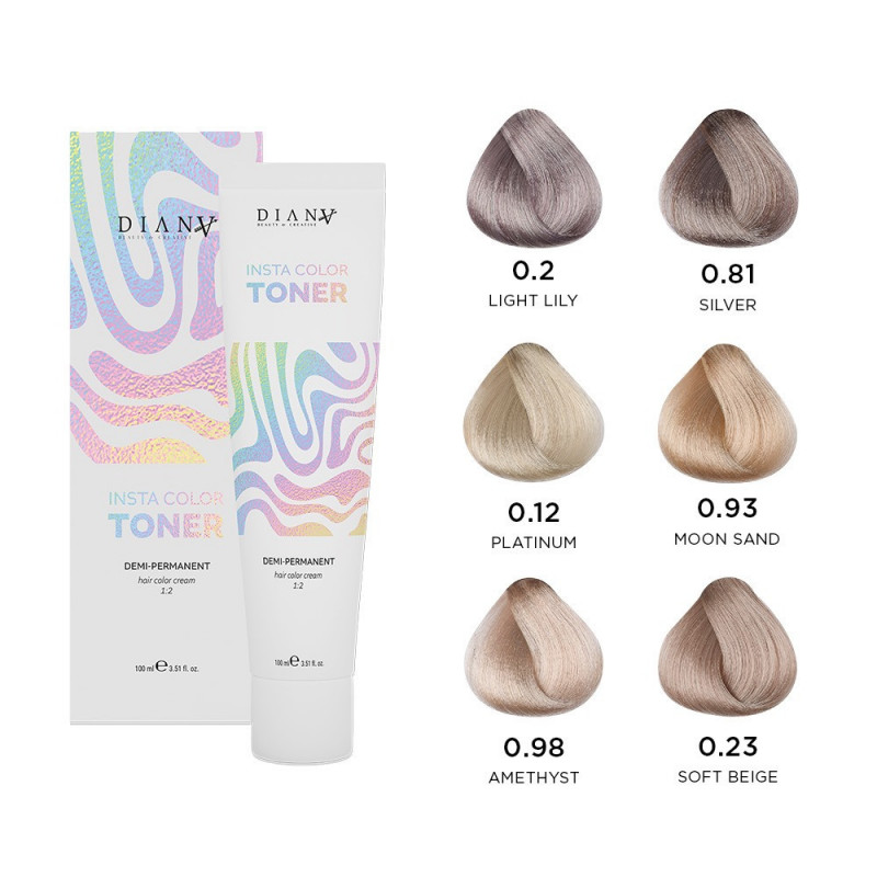 INSTACOLOR GEL-CREAM TONERS-Hair Toner-Diana Beauty